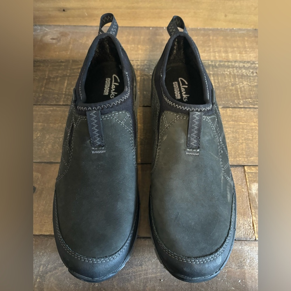 Clark’s women’s Wave Walk slip ons, black, size 7.5 - Picture 2 of 5